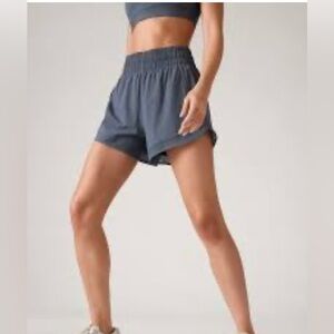 VGUC ATHLETA Mesh Racer Run Shorts (Charcoal)
